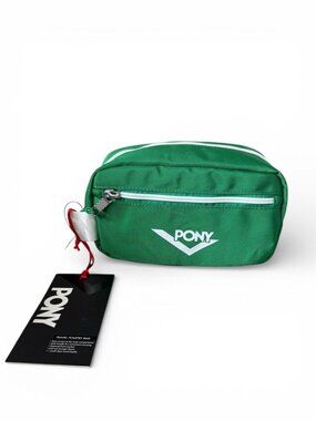 PONY Men's Green White Toiletry Travel Bag NEW NWT